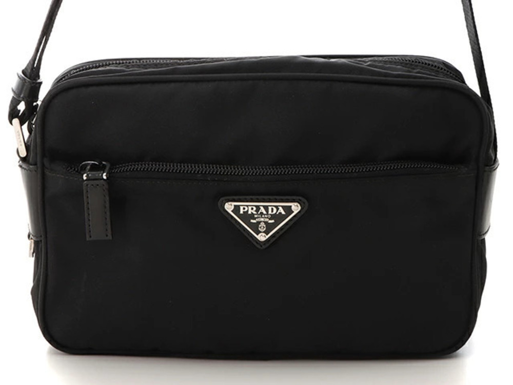 Prada Tessuto shoulder bag black